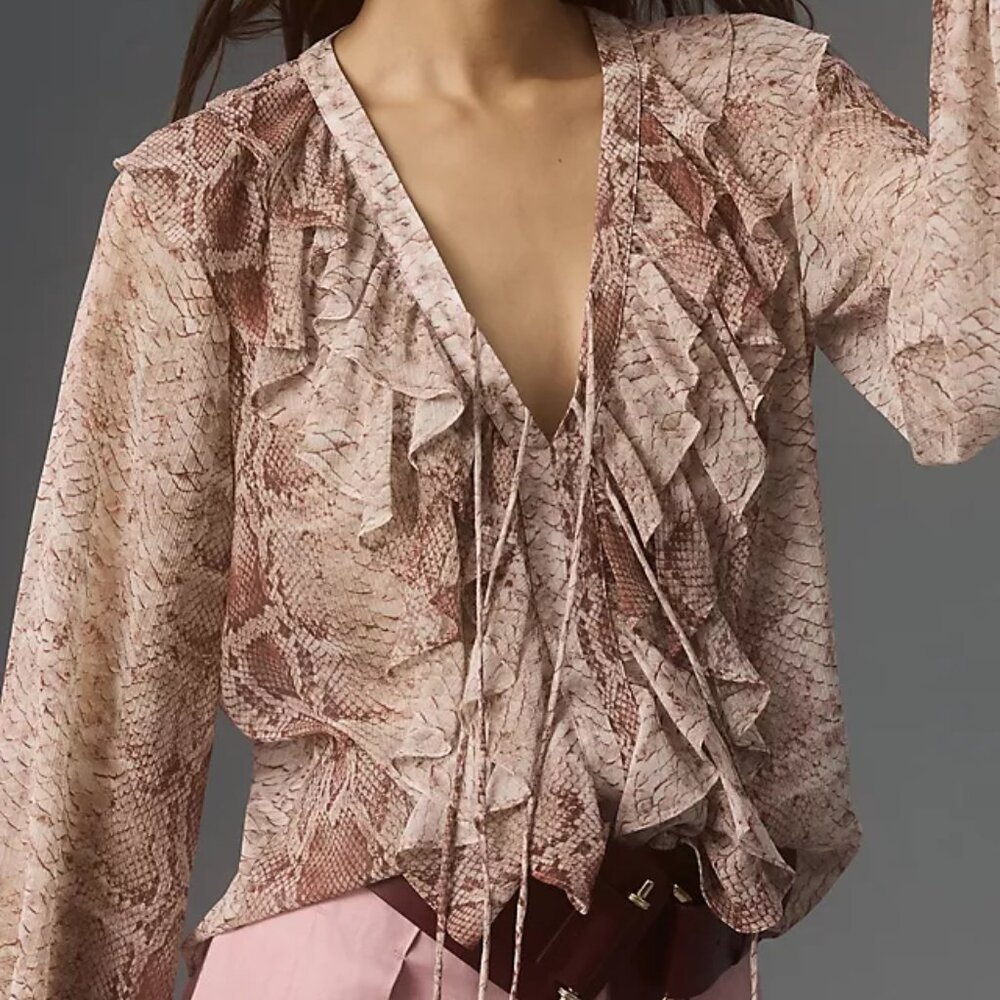 NWT Anthropologie Ruffled Blouse